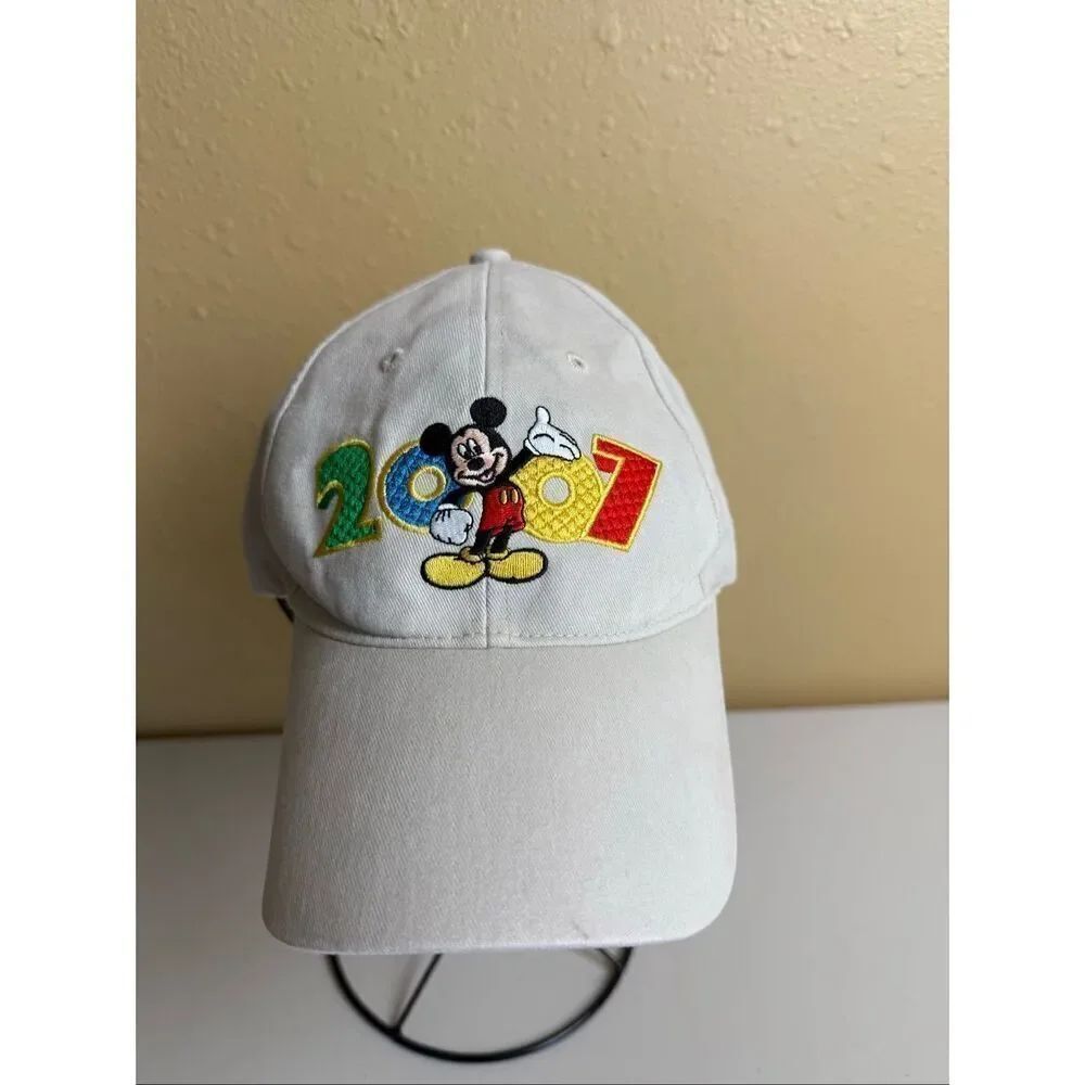 Vintage Walt Disney World 2007 Mickey Mouse Hat Embroidered Baseball Cap,